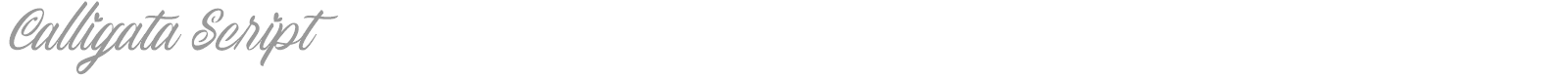 Calligata Script font preview